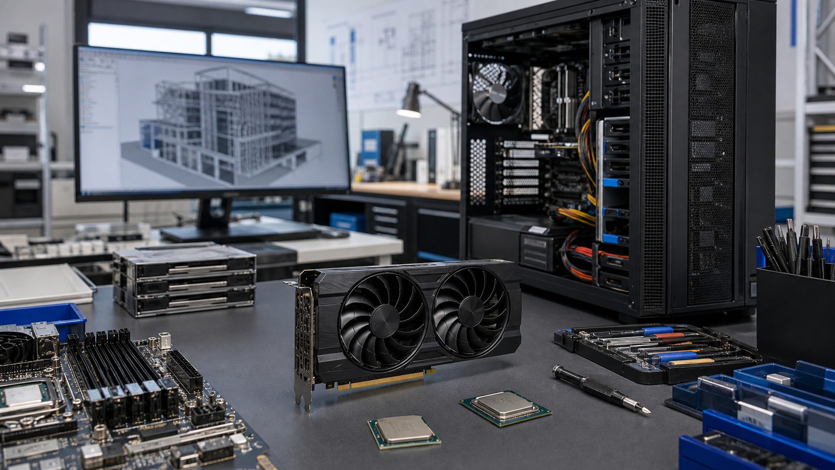 Engineering workstation GPU and components for CAD and rendering upgrades